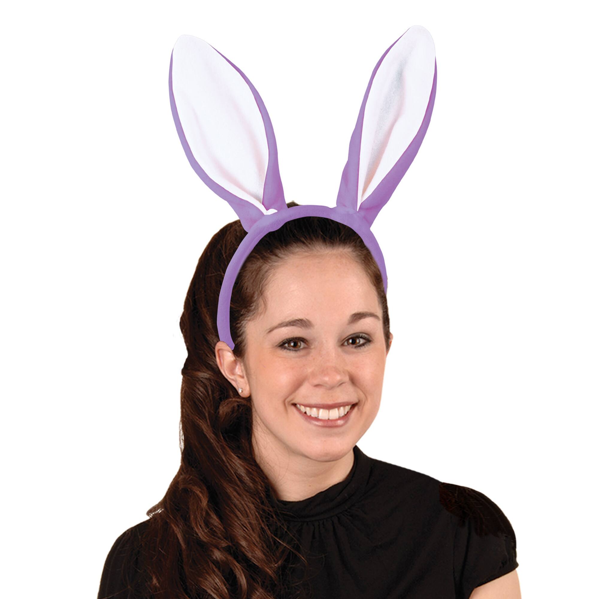 Beistle Adult Purple Soft-Touch Bunny Ears, 3ct.
